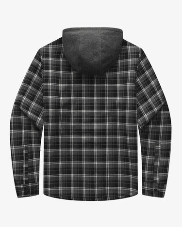 Slate Grey White Plaid