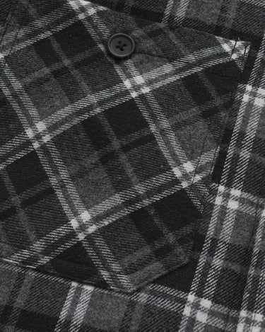 Slate Grey White Plaid