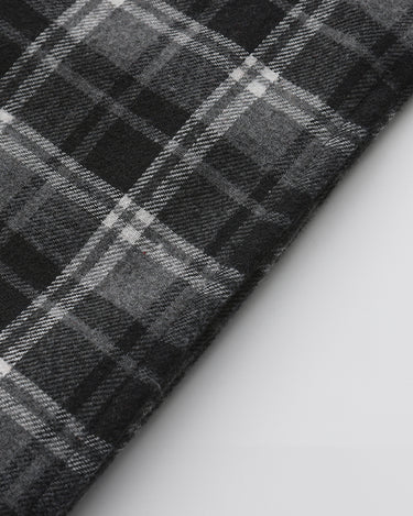 Slate Grey White Plaid